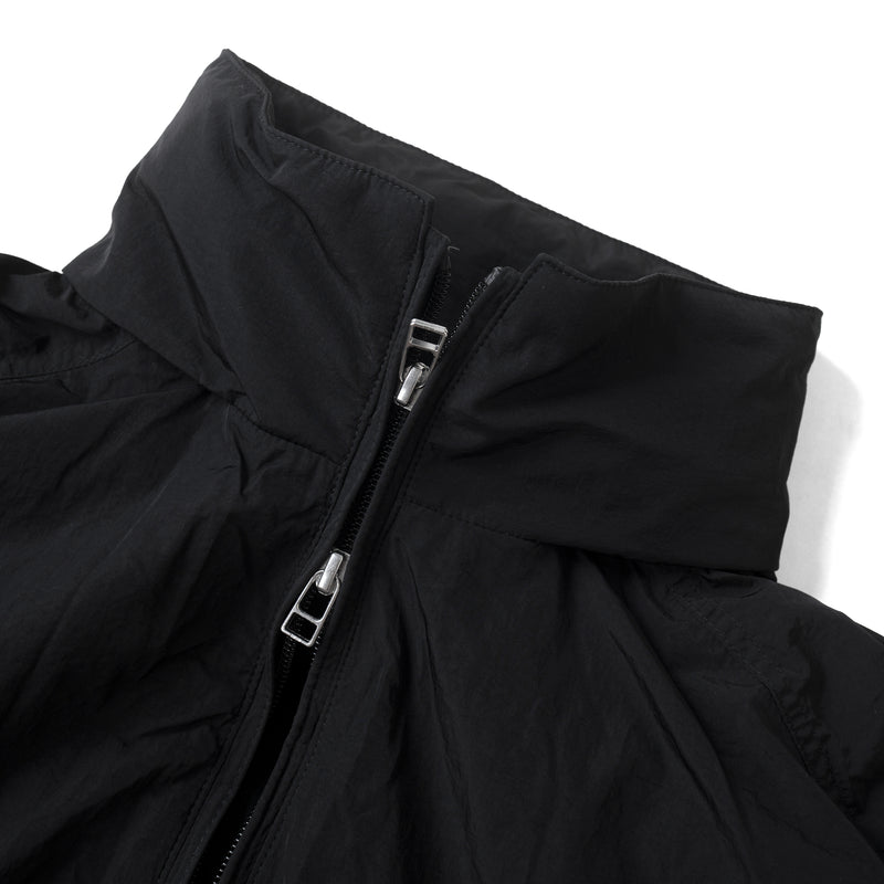 HOOD PANELLED JACKET/ BLACK