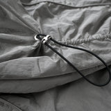 HOOD PANELLED JACKET/ GREY