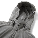 HOOD PANELLED JACKET/ GREY