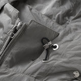 HOOD PANELLED JACKET/ GREY