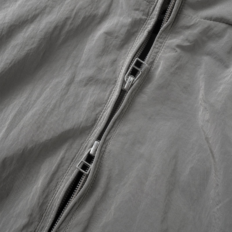 HOOD PANELLED JACKET/ GREY