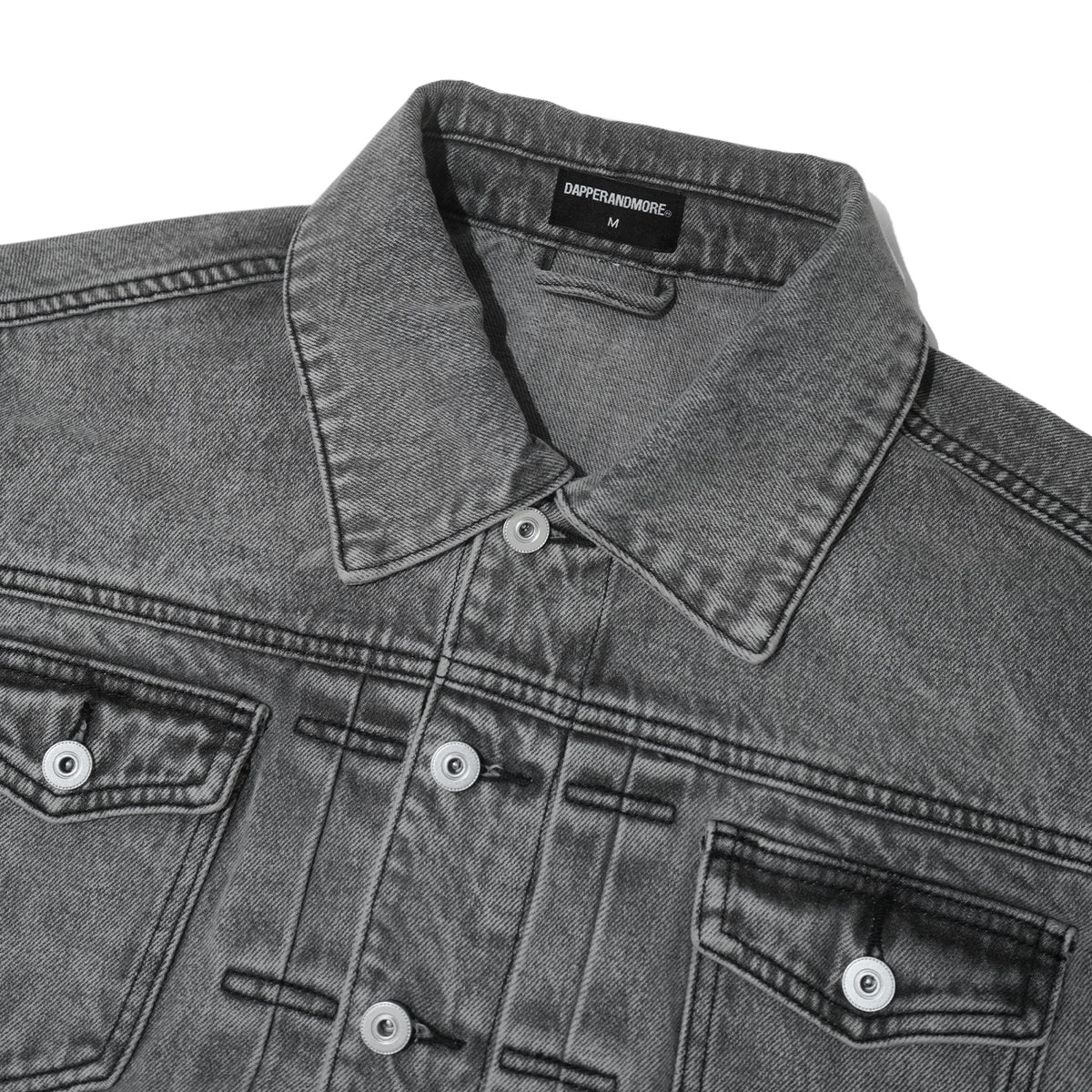 TRUCKER DENIM JACKET WASHED / GREY