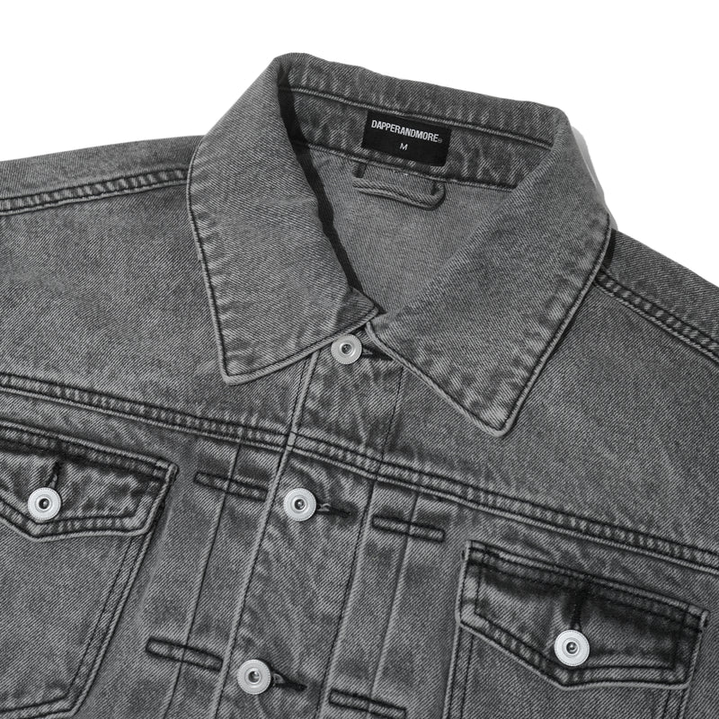 TRUCKER DENIM JACKET WASHED / GREY