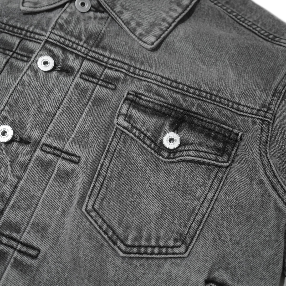 TRUCKER DENIM JACKET WASHED / GREY