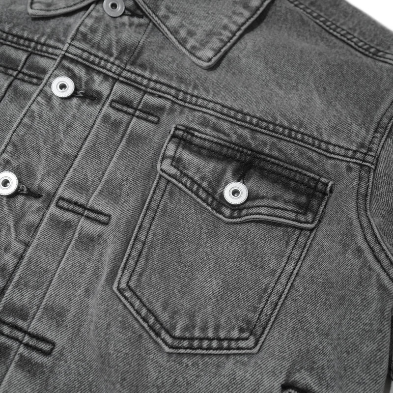 TRUCKER DENIM JACKET WASHED / GREY