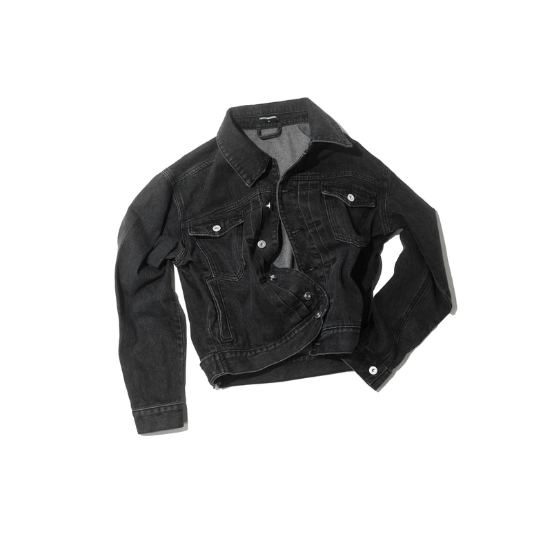 TRUCKER DENIM JACKET WASHED / BLACK