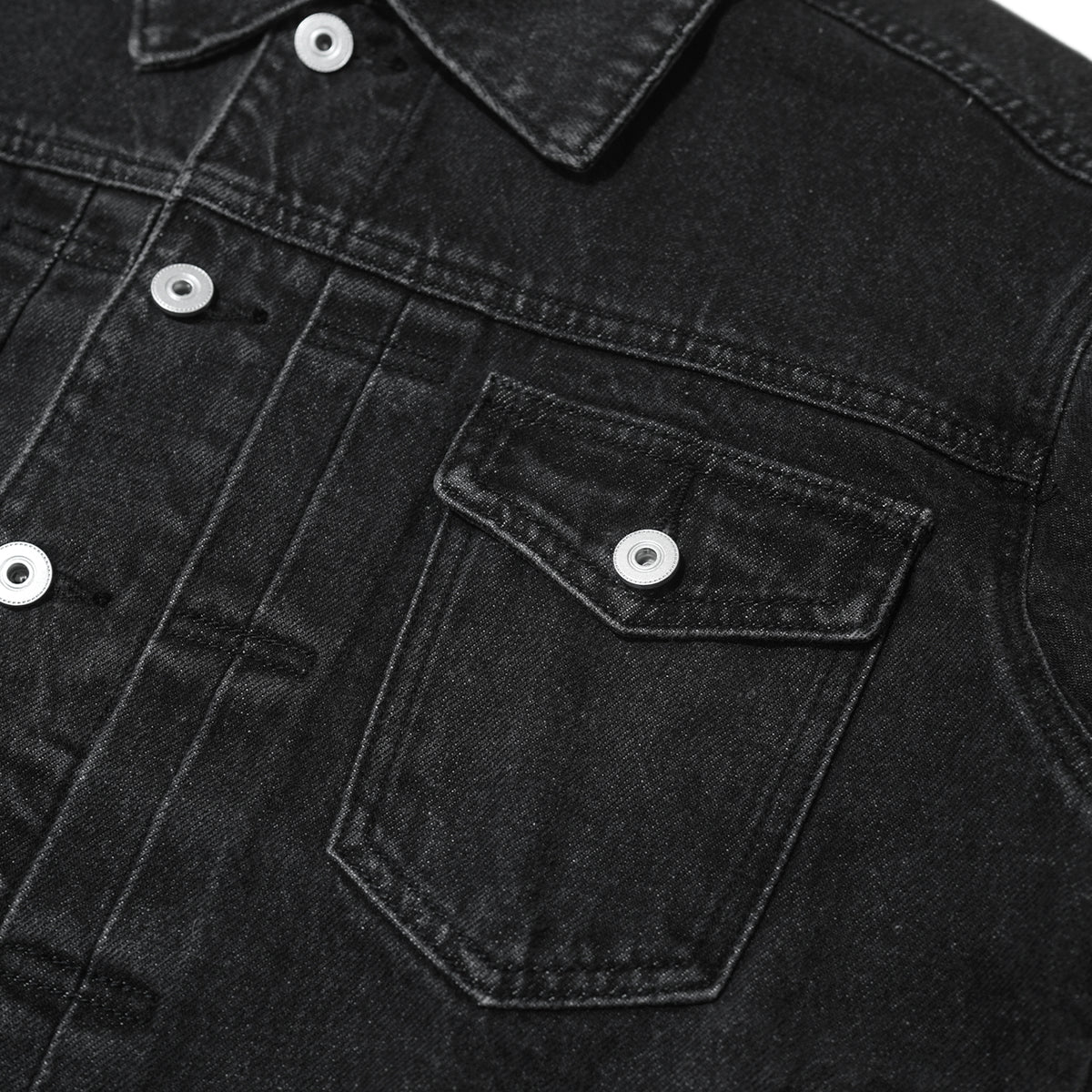 TRUCKER DENIM JACKET WASHED / BLACK