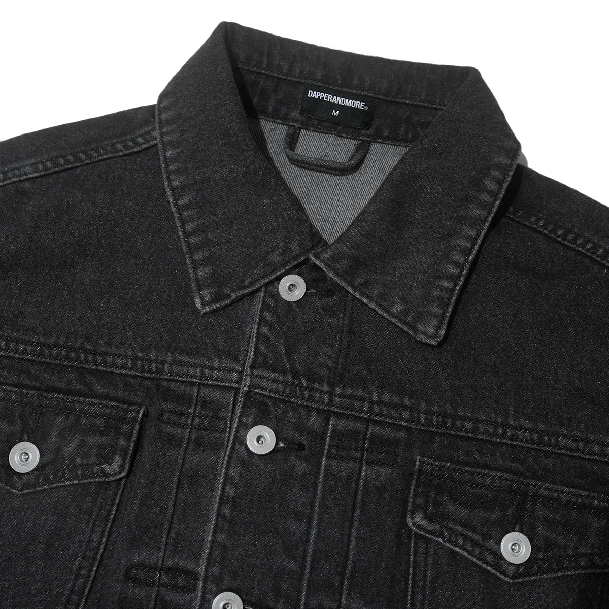 TRUCKER DENIM JACKET WASHED / BLACK
