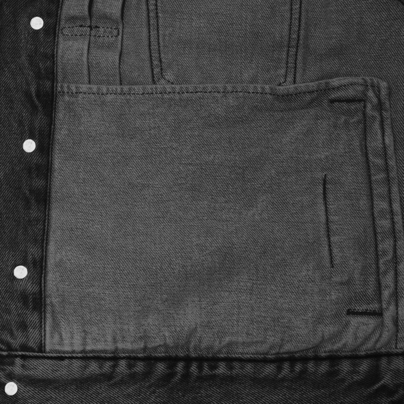 TRUCKER DENIM JACKET WASHED / BLACK