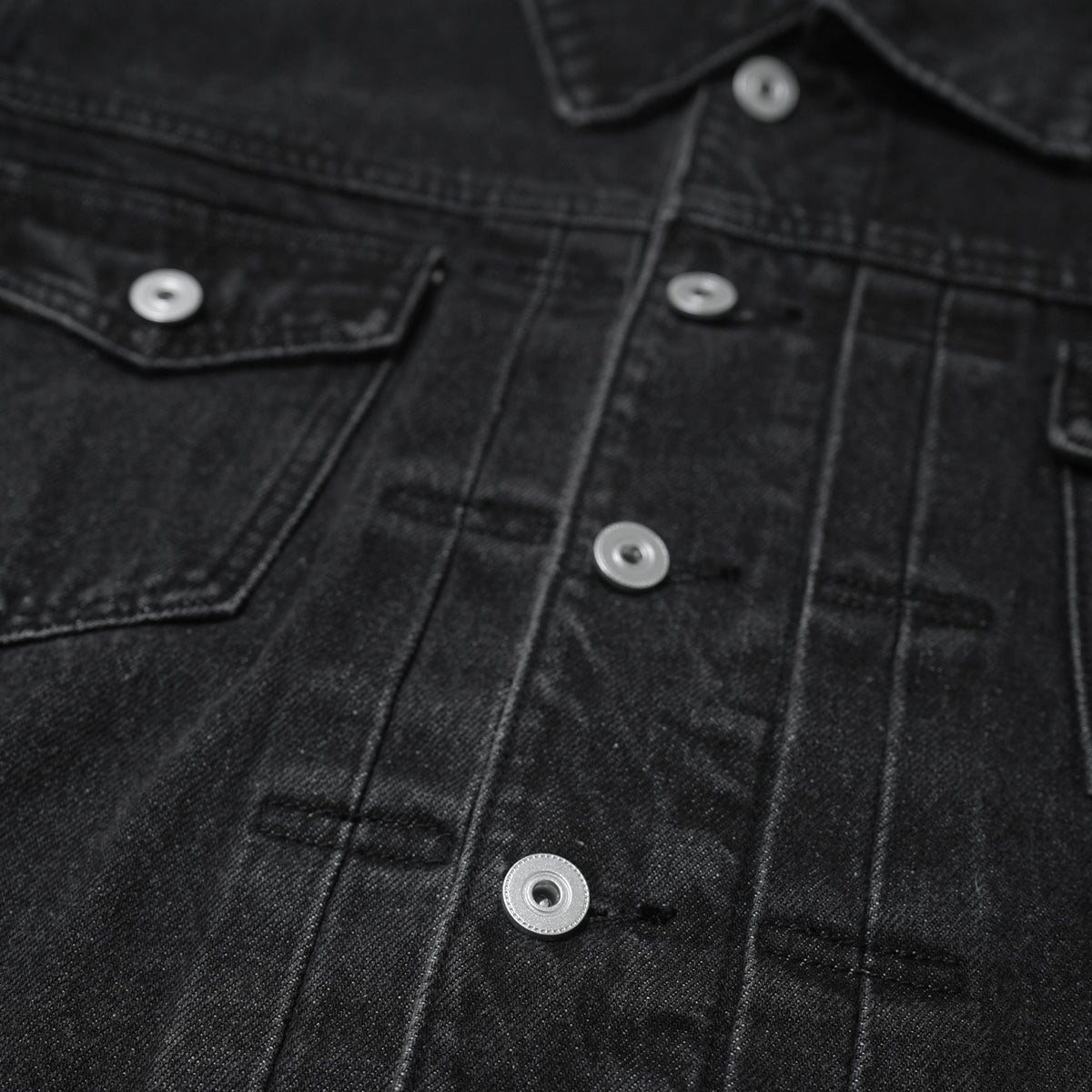 TRUCKER DENIM JACKET WASHED / BLACK