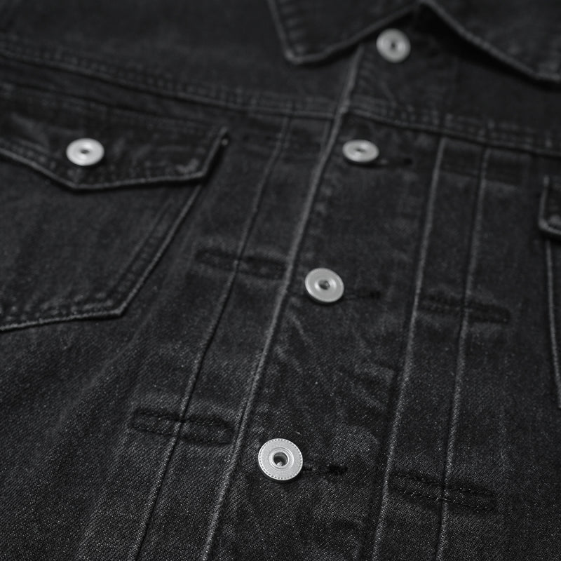 TRUCKER DENIM JACKET WASHED / BLACK