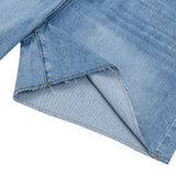 OWST LOOSE DENIM SHORTS - MID-WASH BLUE