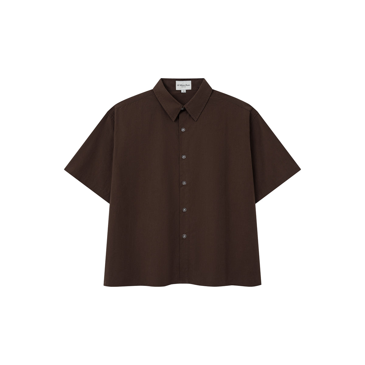 OWST MINI LOGO BACK SHIRT - BROWN 