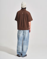 OWST MINI LOGO BACK SHIRT - BROWN 