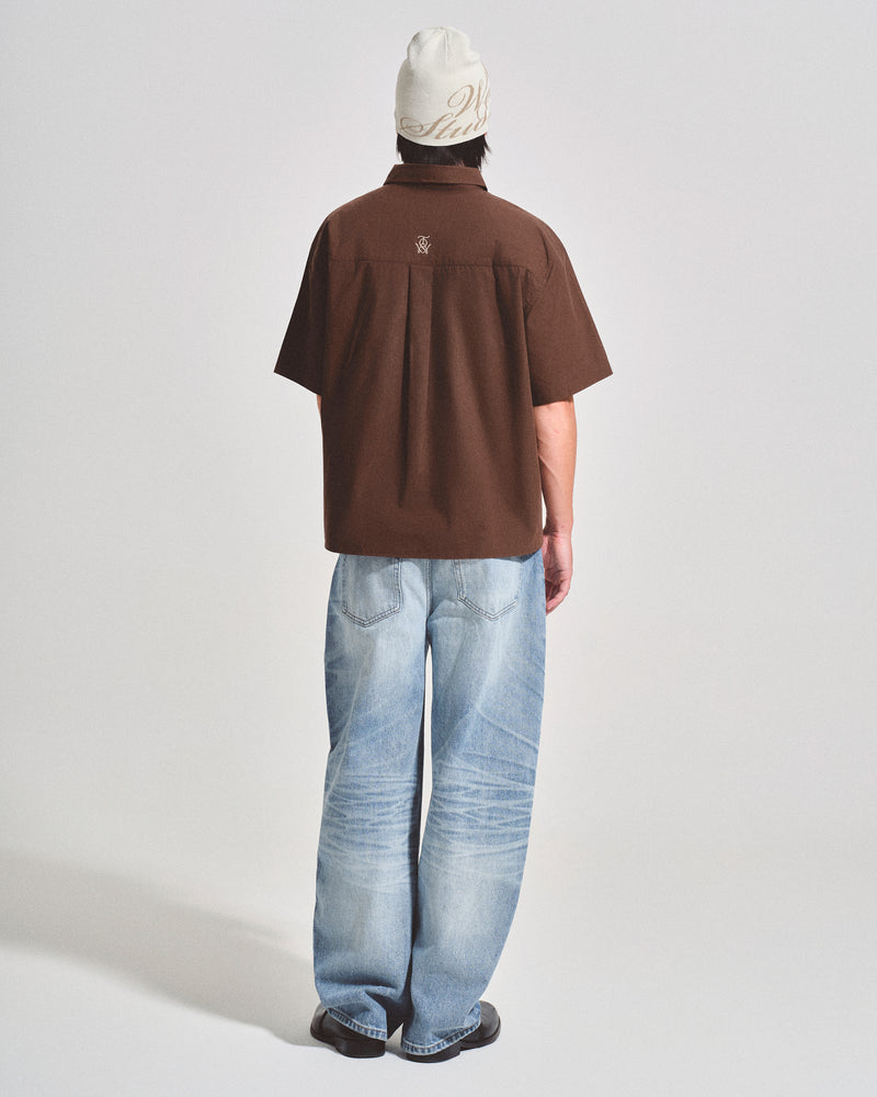 OWST MINI LOGO BACK SHIRT - BROWN 