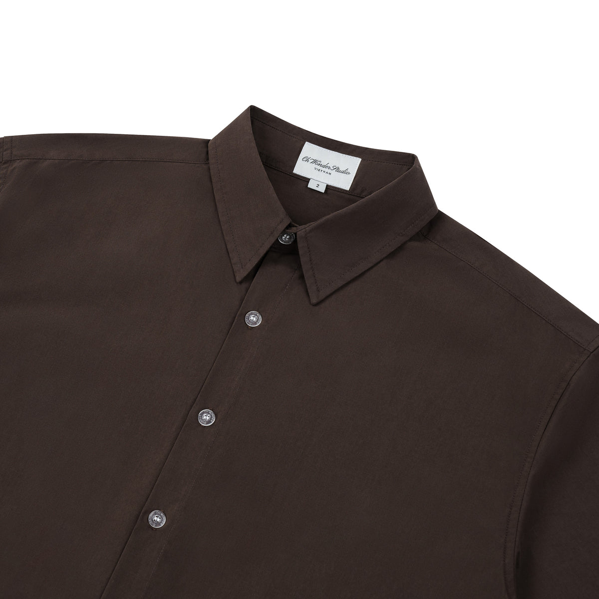 OWST MINI LOGO BACK SHIRT - BROWN 
