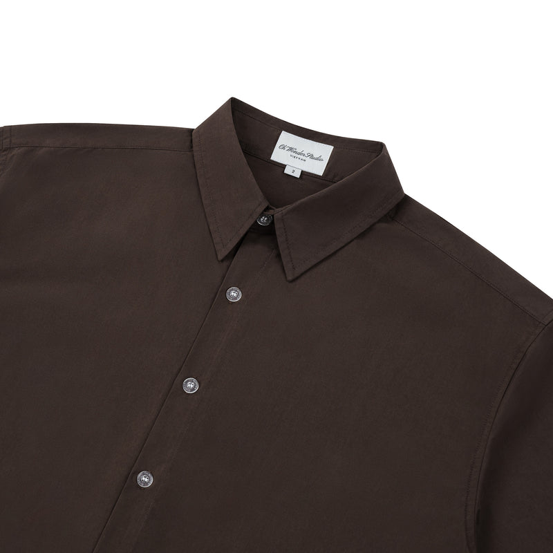 OWST MINI LOGO BACK SHIRT - BROWN 