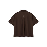 OWST MINI LOGO BACK SHIRT - BROWN 