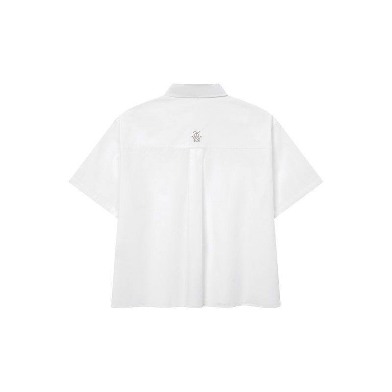 OWST MINI LOGO BACK SHIRT - CREAM