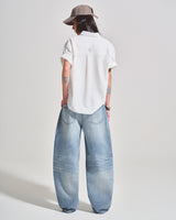 OWST MINI LOGO BACK SHIRT - CREAM