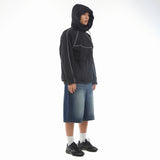 BASIC LINE WINDBREAKER JACKET/ BLACK