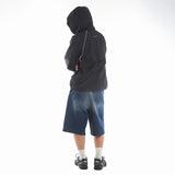 BASIC LINE WINDBREAKER JACKET/ BLACK