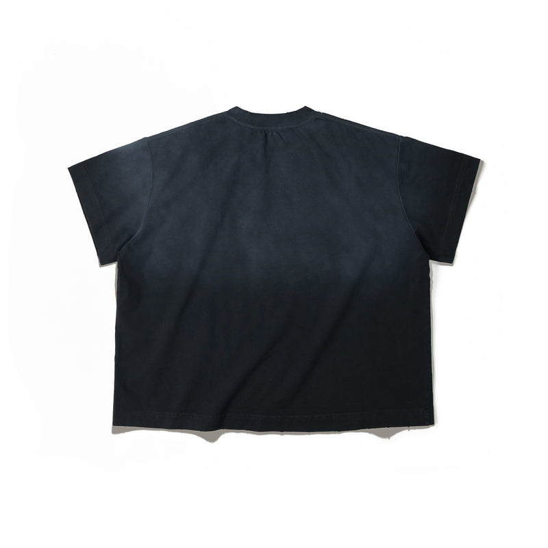 WASHED BOXY T-SHIRT/ BLACK