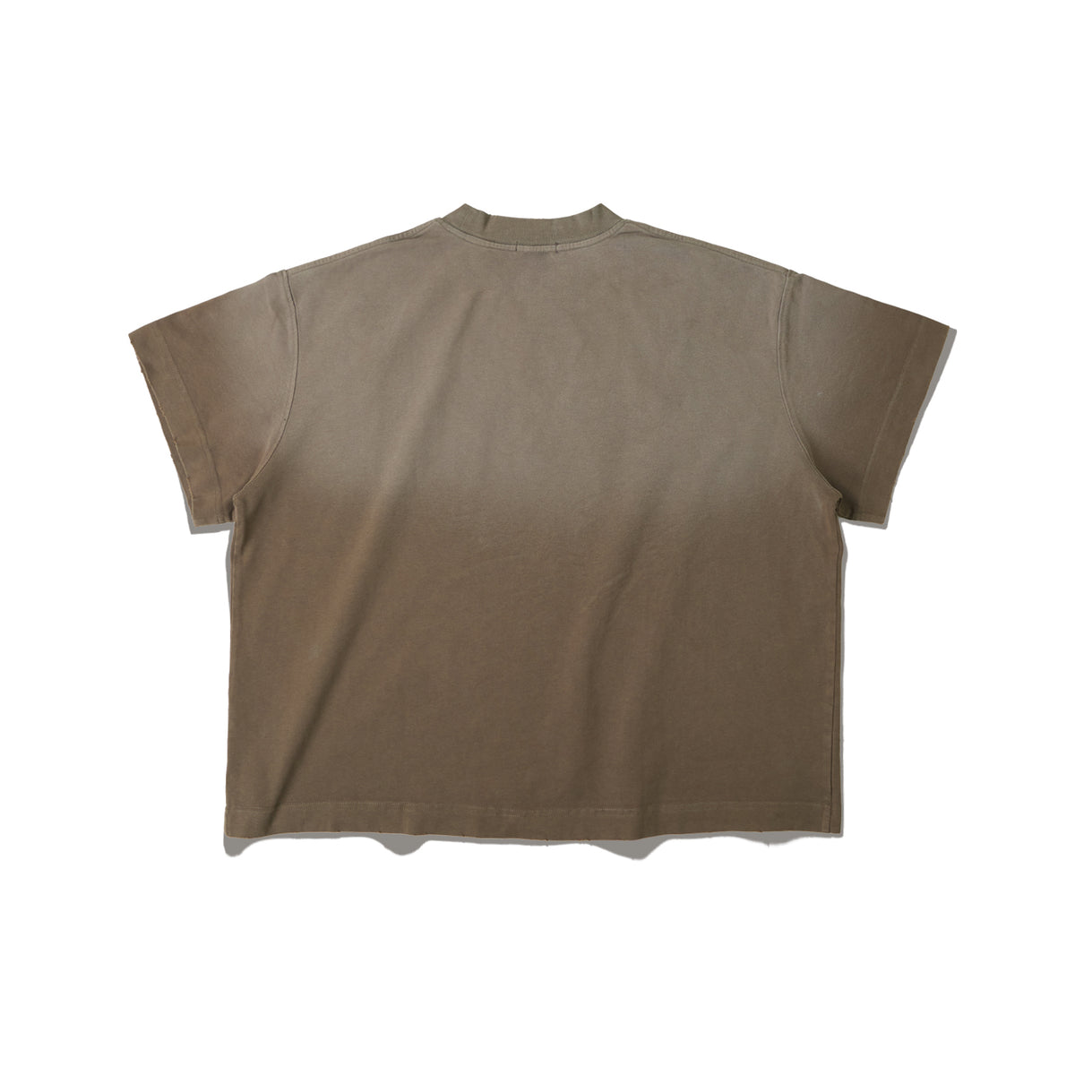 WASHED BOXY T-SHIRT/ BROWN