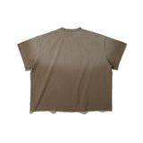 WASHED BOXY T-SHIRT/ BROWN