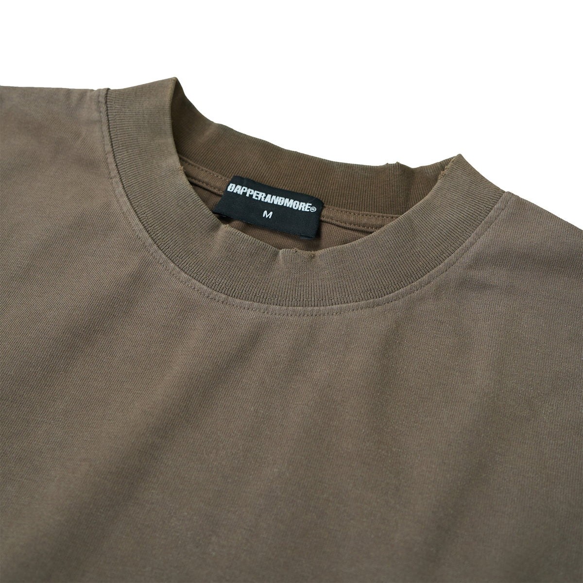 WASHED BOXY T-SHIRT/ BROWN
