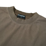 WASHED BOXY T-SHIRT/ BROWN