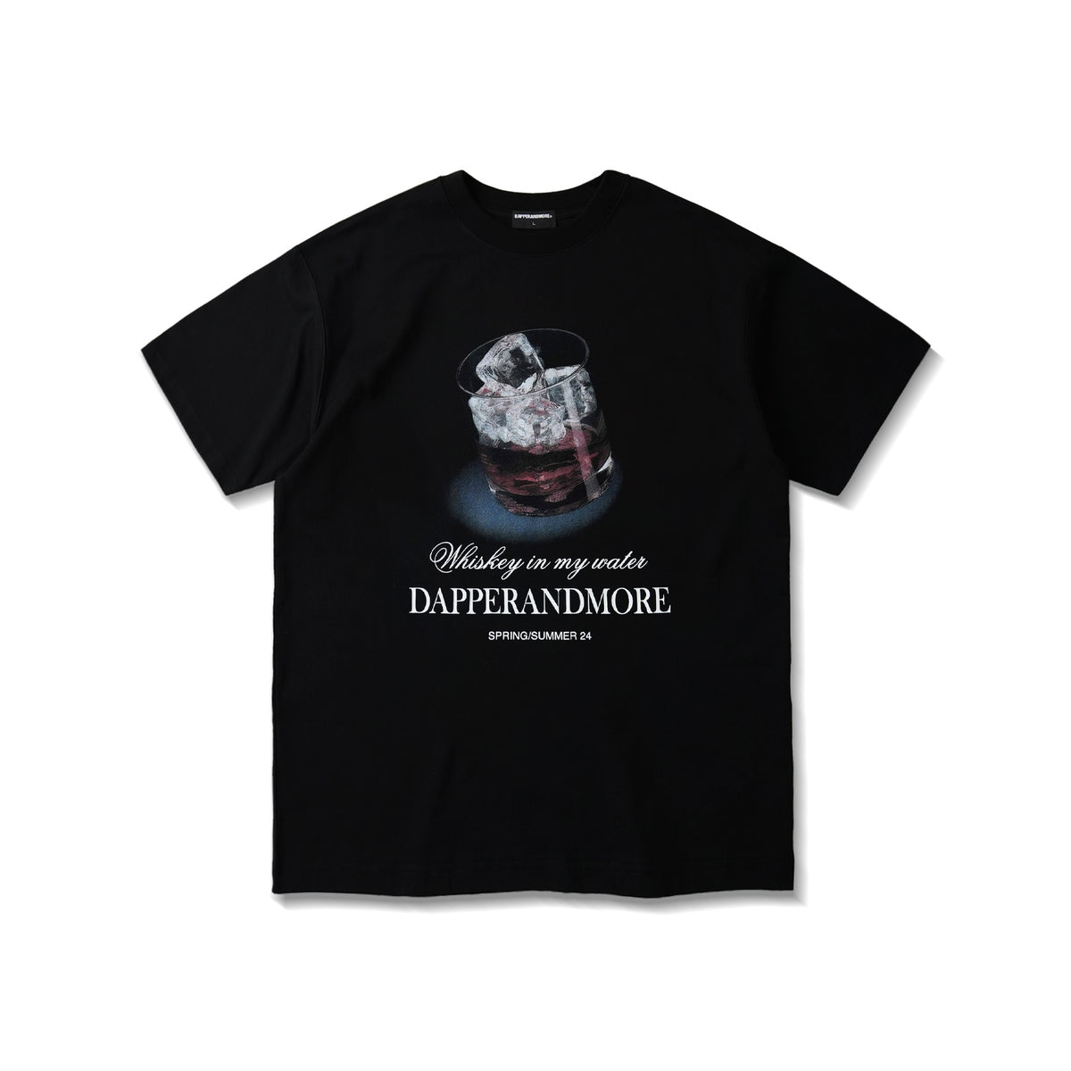 GOLDEN WHISKY T-SHIRT/ BLACK