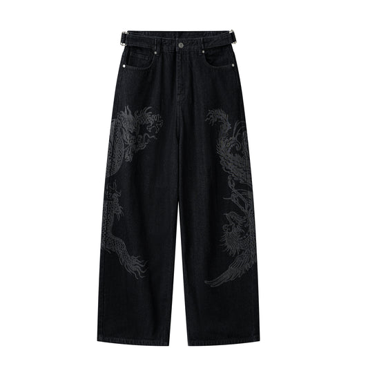 LONG FENG BAGGY DENIM PANTS