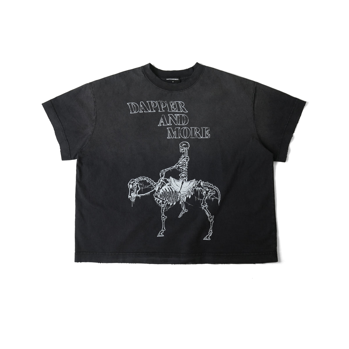 SKELETON HORSE WASH T-SHIRT/ BLACK