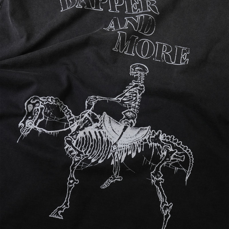 SKELETON HORSE WASH T-SHIRT/ BLACK