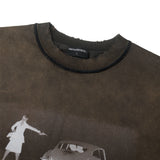 CHEATING LOVE T-SHIRT/ BROWN
