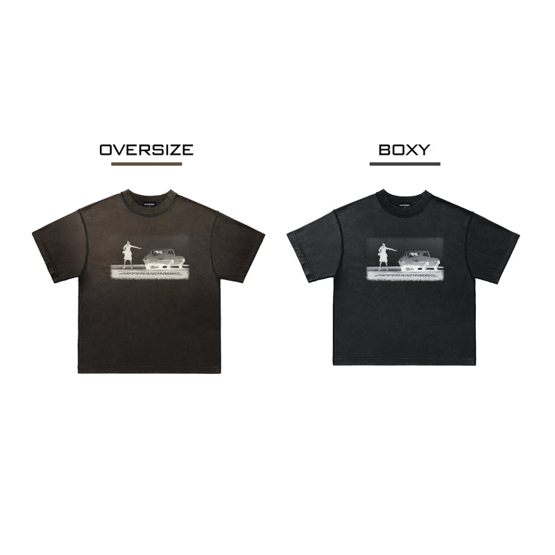 CHEATING LOVE T-SHIRT/ BROWN