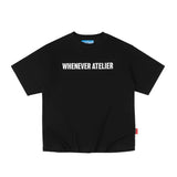 BLACK "WHENEVER " STAR MANIFESTO T-SHIRT