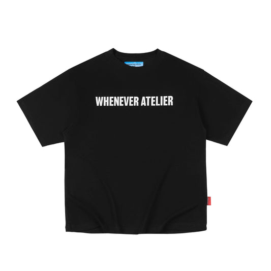 BLACK "WHENEVER " STAR MANIFESTO T-SHIRT
