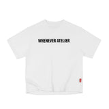 WHITE "WHENEVER " STAR MANIFESTO T-SHIRT