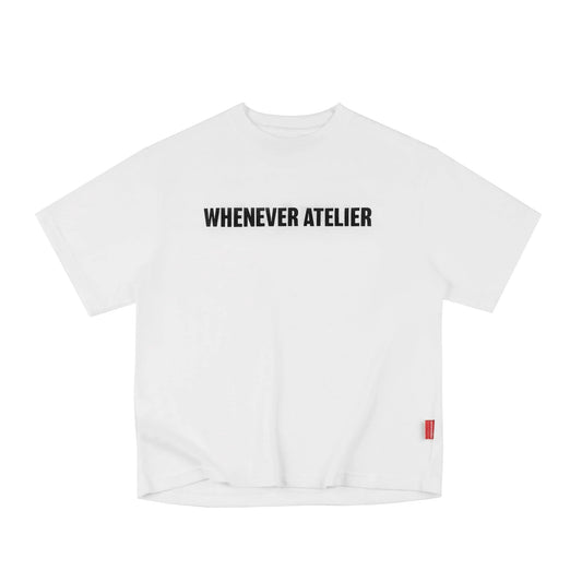 WHITE "WHENEVER " STAR MANIFESTO T-SHIRT