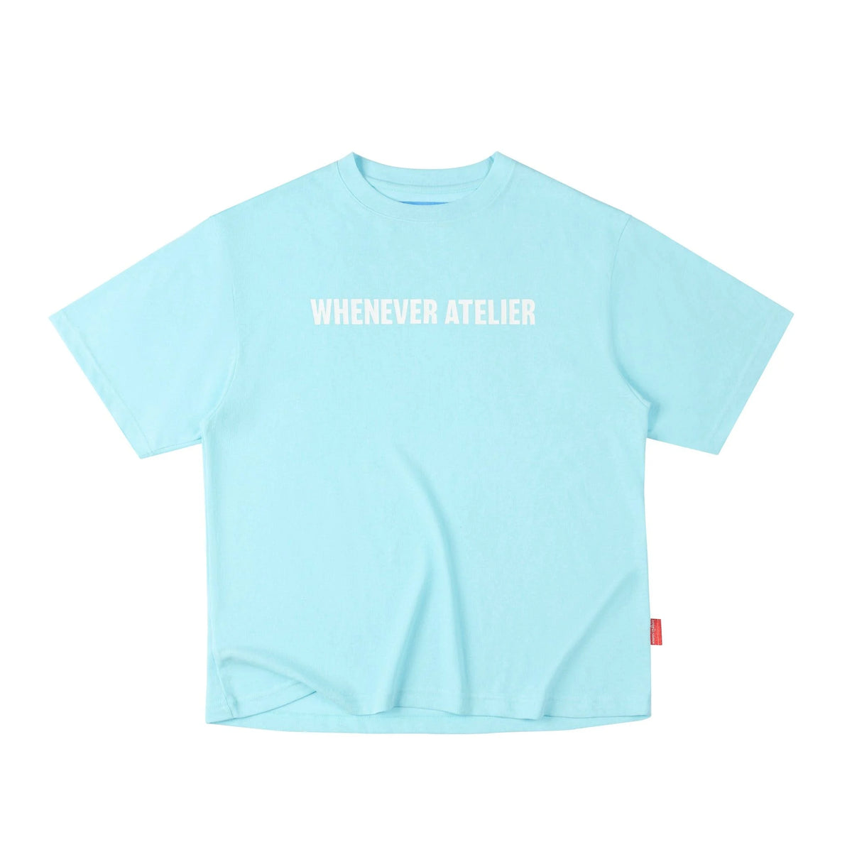 BABY BLUE "WHENEVER " STAR MANIFESTO T-SHIRT
