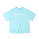 BABY BLUE "WHENEVER " STAR MANIFESTO T-SHIRT
