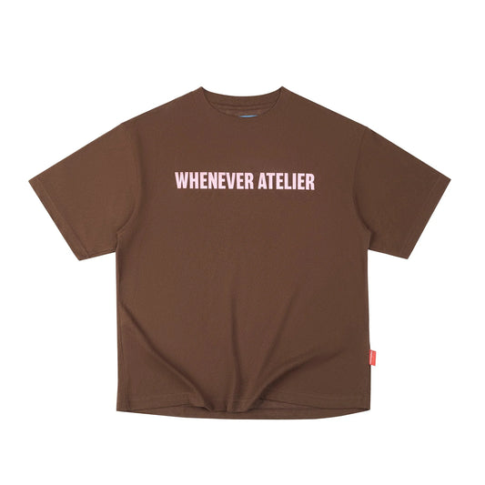 BROWN "WHENEVER " STAR MANIFESTO T-SHIRT