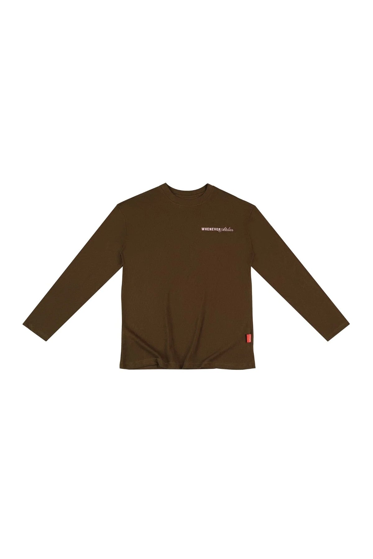 BROWN "WHENEVER" STAR MANIFESTO LONGSLEEVES
