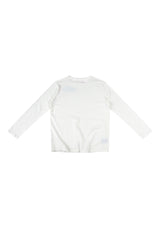 WHITE “WHENEVER” SAKURA LONGSLEEVES T-SHIRT