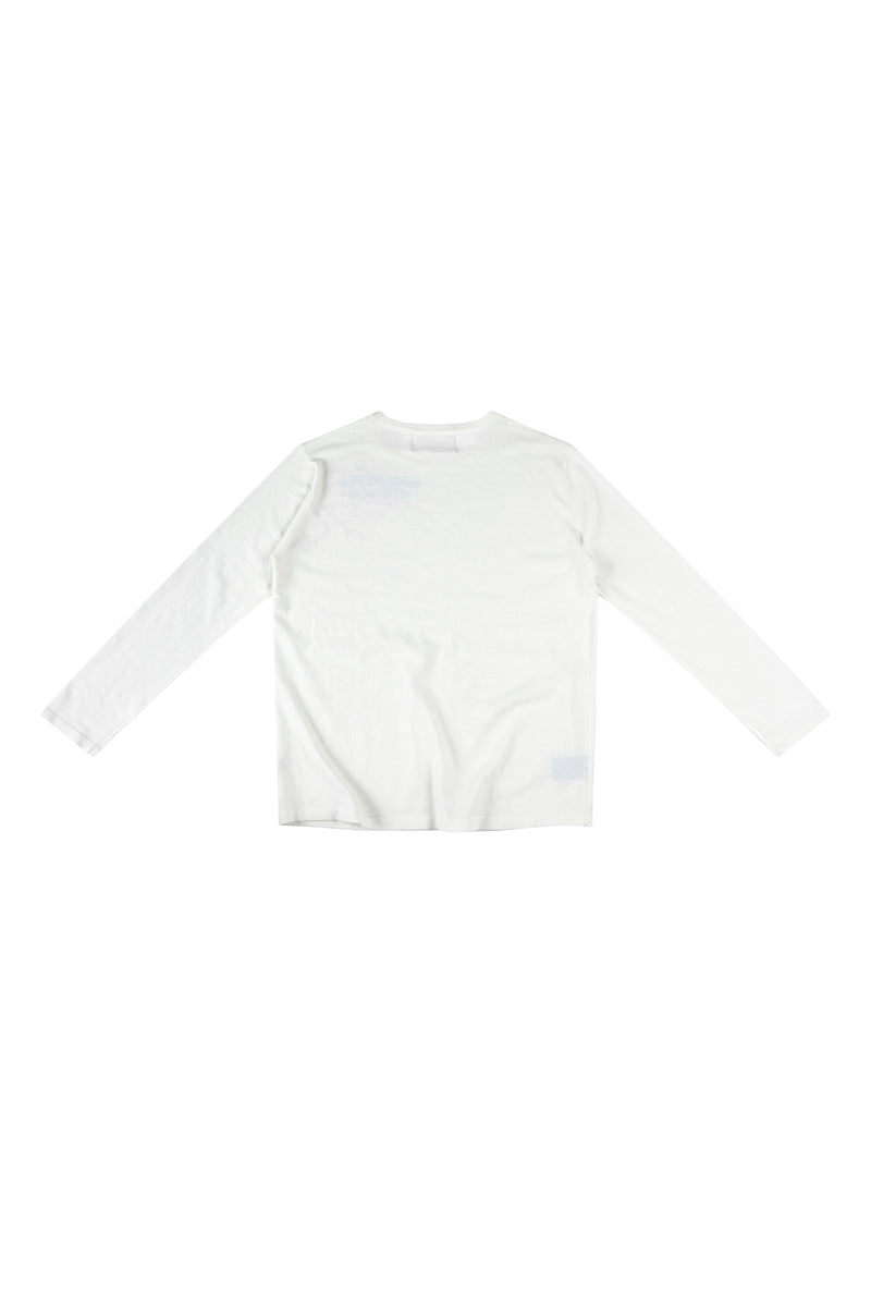 WHITE “WHENEVER” SAKURA LONGSLEEVES T-SHIRT