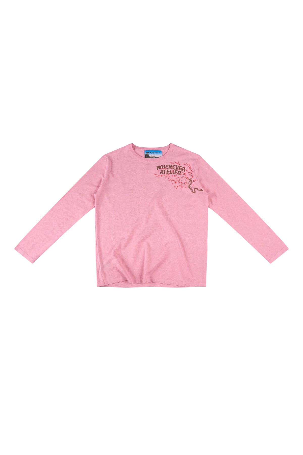 PINK “WHENEVER” SAKURA LONGSLEEVES T-SHIRT