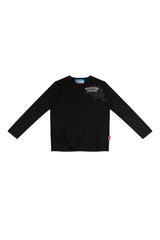 BLACK “WHENEVER” SAKURA LONGSLEEVES T-SHIRT