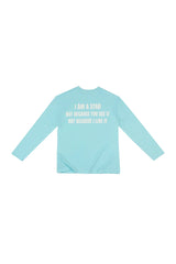 BABY BLUE "WHENEVER" STAR MANIFESTO LONGSLEEVES